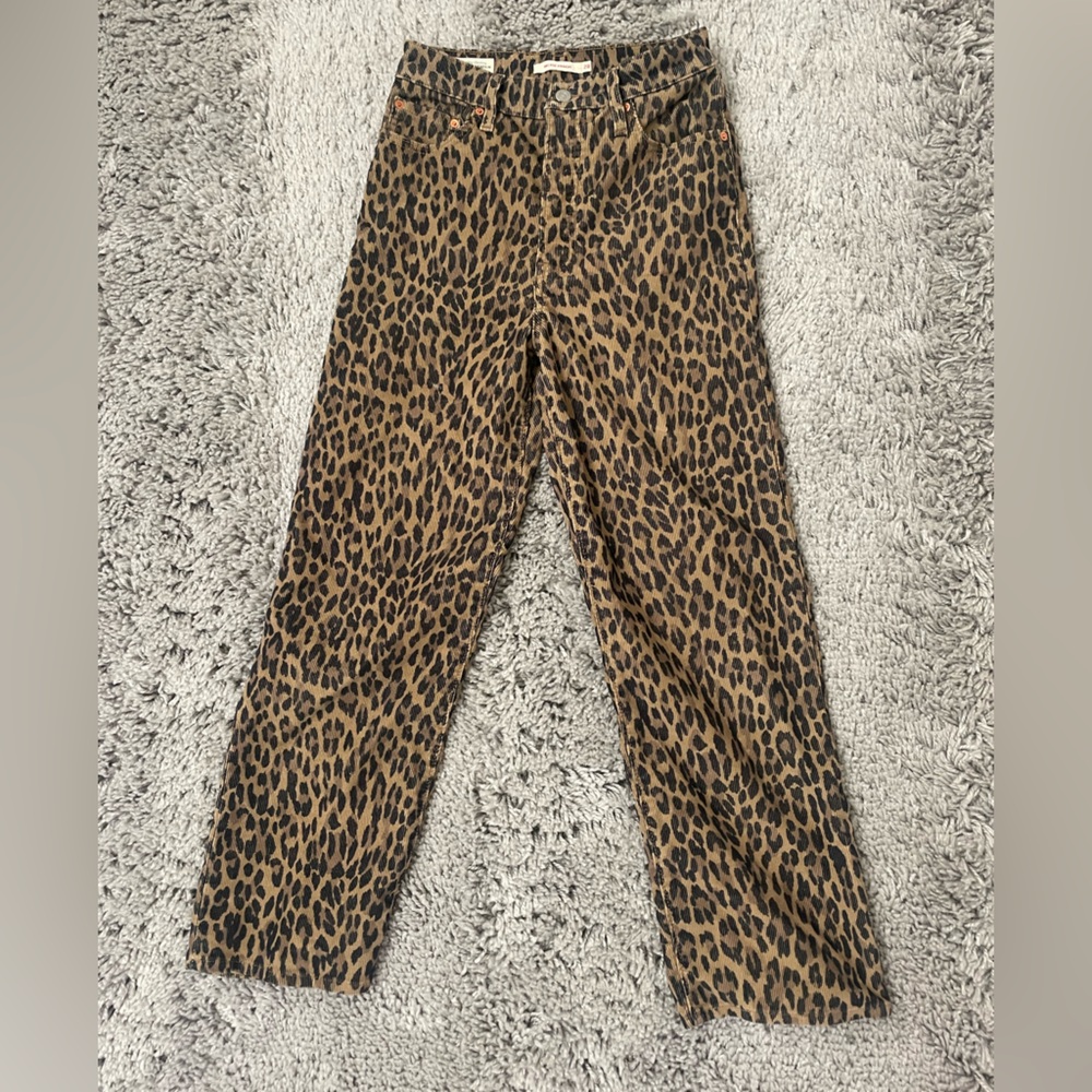 Levi’s Ribcage straight cheetah